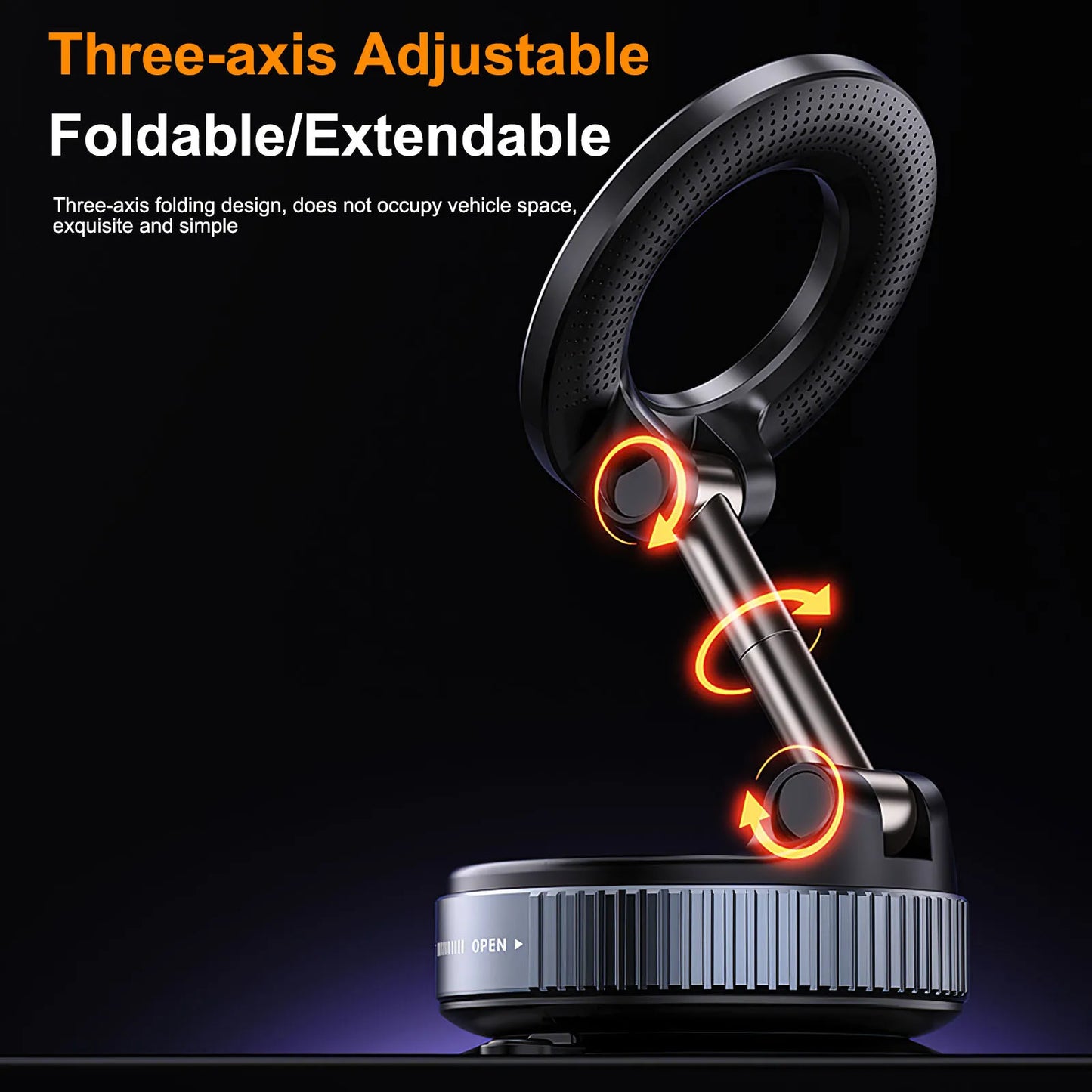 Xiaomi KO07 Magnetic Car Mount – 360° Rotation, Strong Hold, Sleek Design